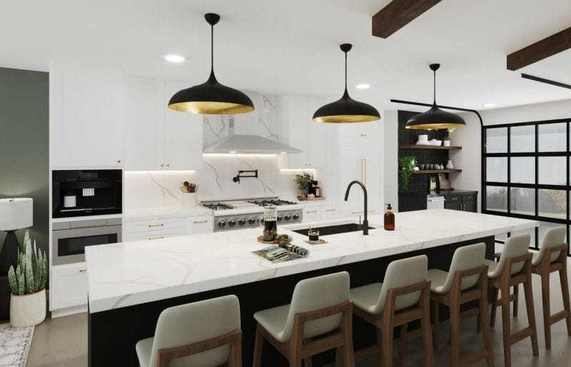Split Oak Kitchen — Interior Design Project in San Francisco Bay Area