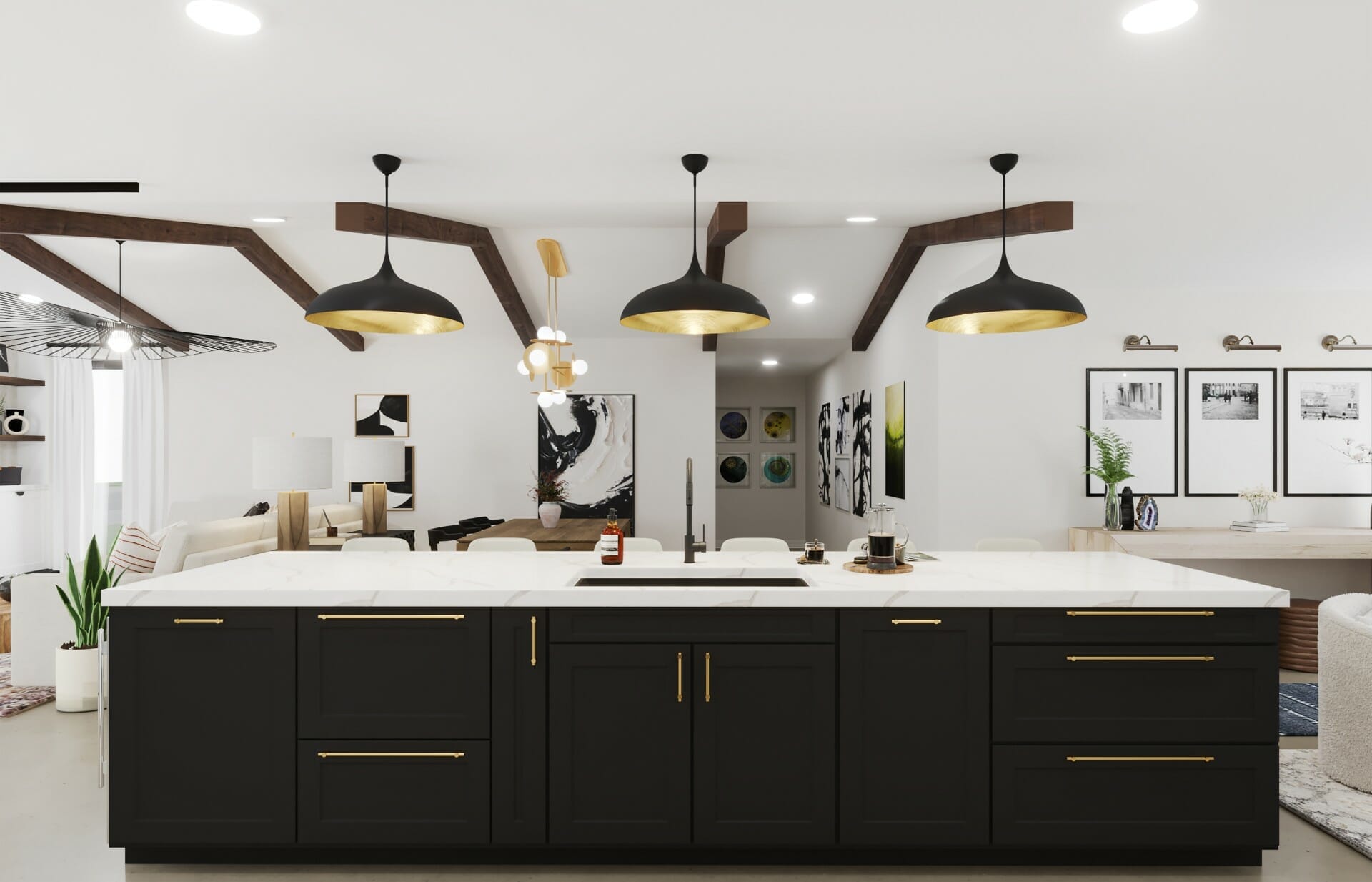 Split Oak Kitchen — Interior Design Project in San Francisco Bay Area